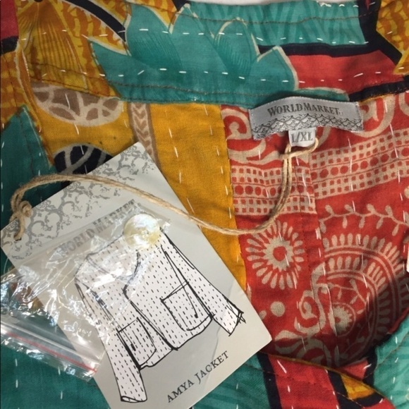 #10 NWT World Market Amya Jacket Floral Boho Print - Picture 3 of 5